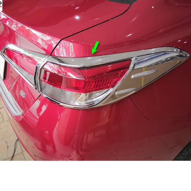 Ốp đèn pha hậu Vios 2019 - 2022 Mạ crom cao cấp