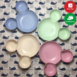 Bát ăn dặm lúa mạch 💝 FREESHIP 💝 Bát ăn dặm lúa mạch MICKEY chịu nhiệt tốt, an toàn, ngộ nghĩnh, giúp bé thích thú ăn