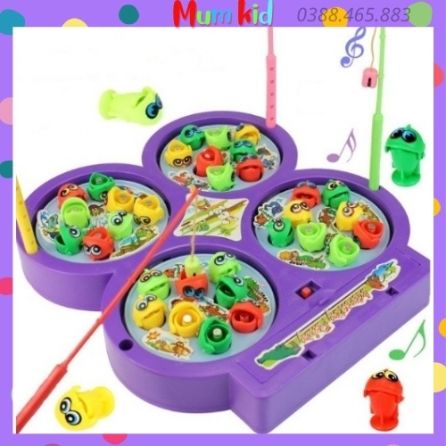 Đồ Chơi Câu Cá 4 Hồ, 4 Cần Câu Nam Châm Có Nhạc Cho Bé, Đồ Chơi Trẻ Em Thông Minh Và Sáng Tạo MUMKID 30