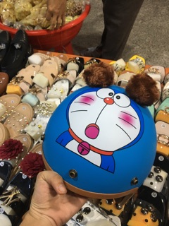 Nón bảo hiểm 3/4 Pikachu và doraemon