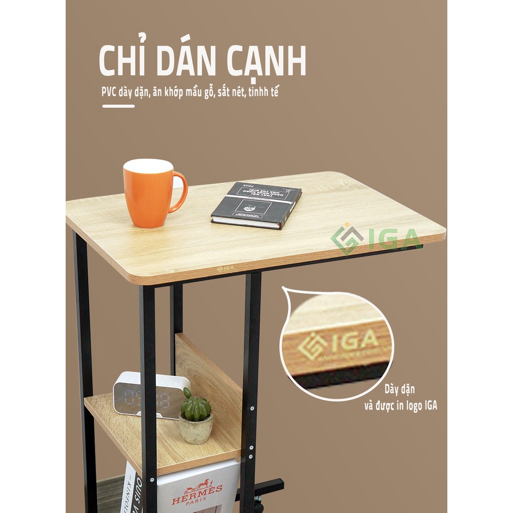 Bàn di động thông minh làm bàn ăn có kệ kết hợp bàn học tiện lợi - gm22