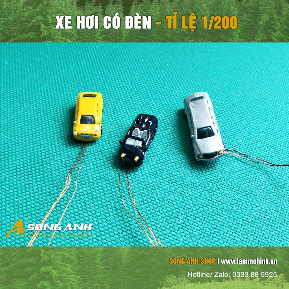 Xe mô hình mini dùng cho sa bàn | Tỉ lệ 1/200 | nhiều loại