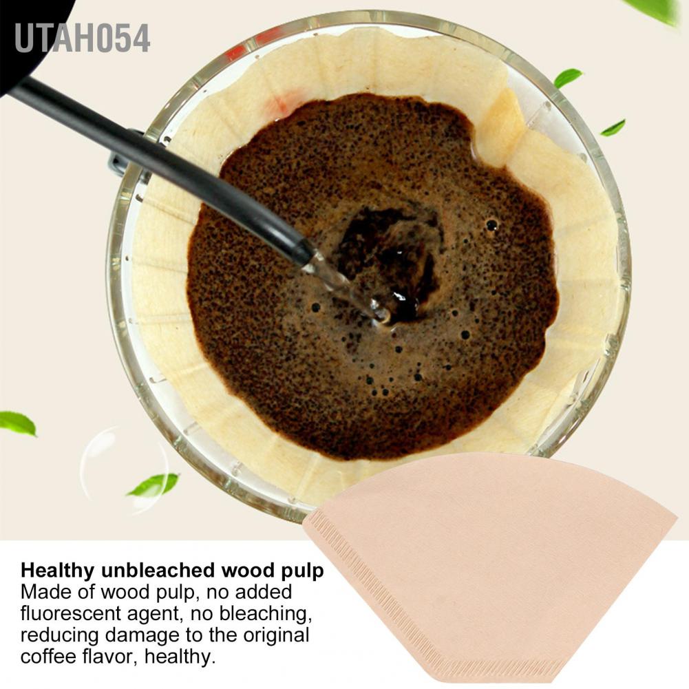 🌈Hàng Sẵn Bộ 100 tờ giấy lọc cà phê hình quạt dùng cho pha cà phê espresso