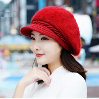 MŨ NÓN LEN LÔNG THỎ NỮ CAO CẤP