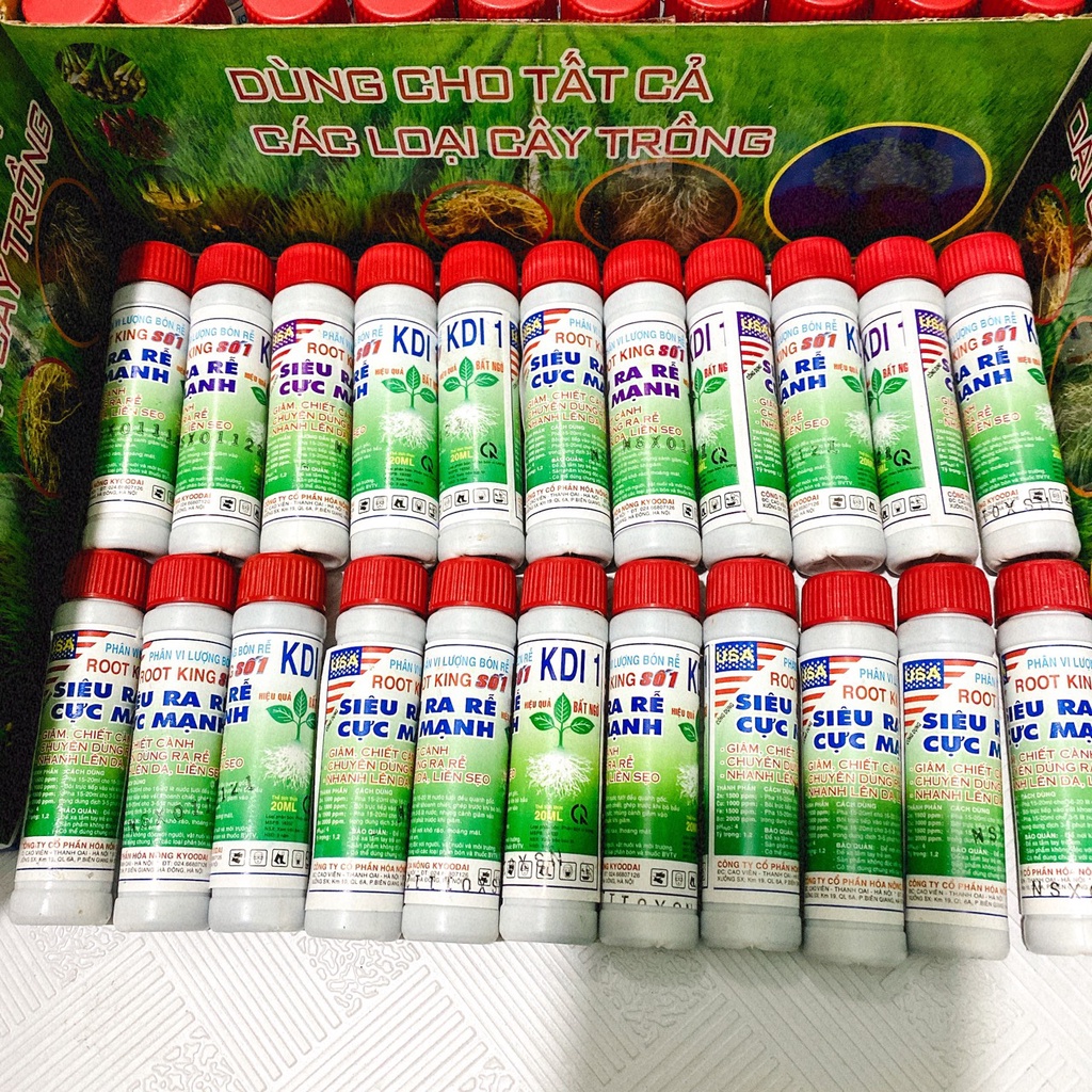 Kích thích ra rễ cực mạnh,chuyên giâm chiết cành, Root King lọ 20ml hàng đẹp,  phân phối chuyên nghiệp