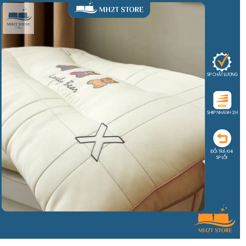 Gối đầu, ruột gối gấu TEDDY hàng cao cấp_Chính Hãng_ chất liệu vỏ tencel mềm mại ,mát tạo cảm giác êm ái Giá rẻ MH2T STO