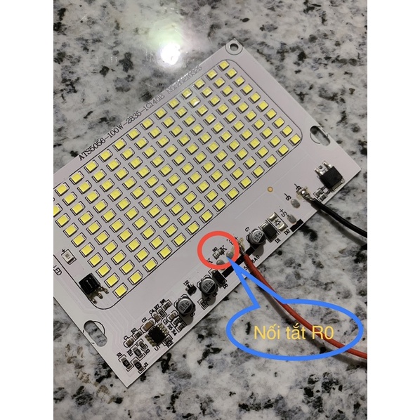 Mạch LED 100W năng lượng mặt trời DIY thay thế sửa chữa độ chế cho đèn bị hư hỏng