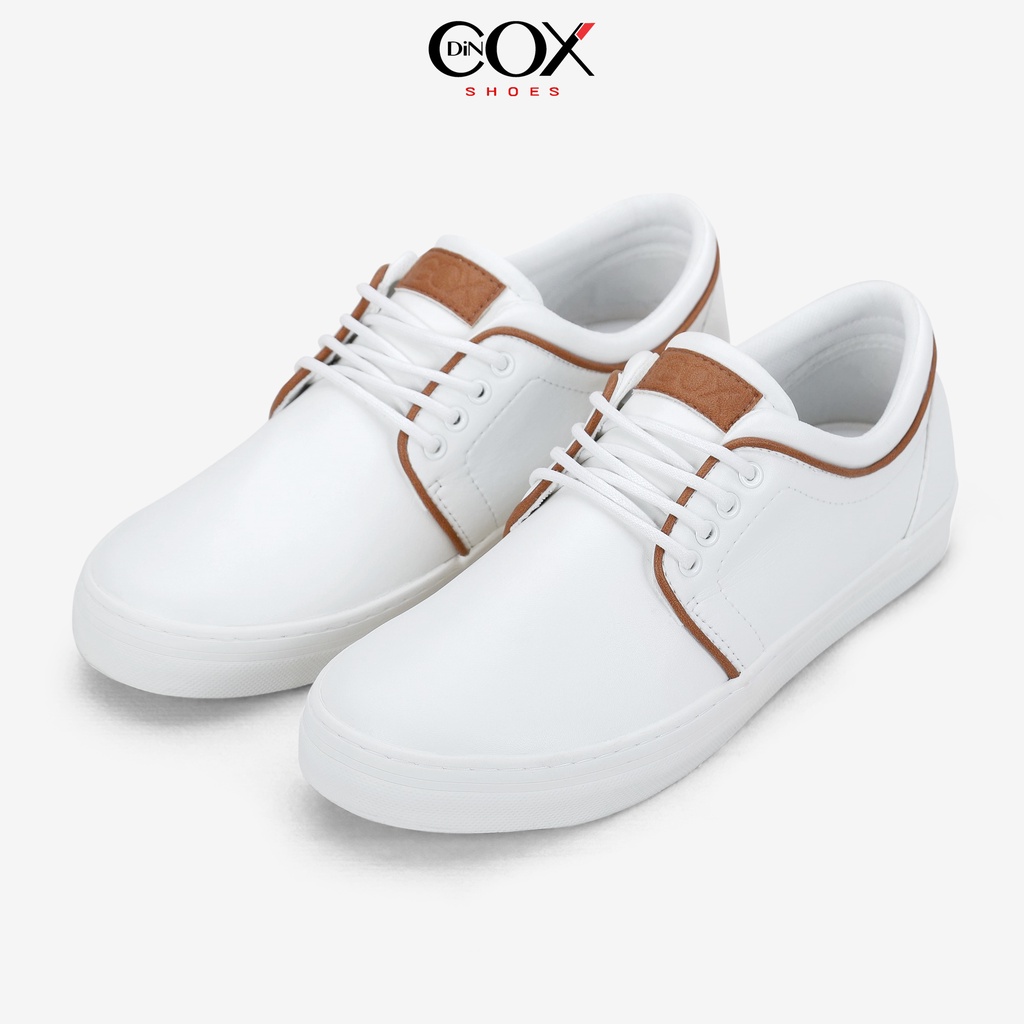 Giày Sneaker Da Nam DINCOX C03 Khí Chất Lịch Thiệp White