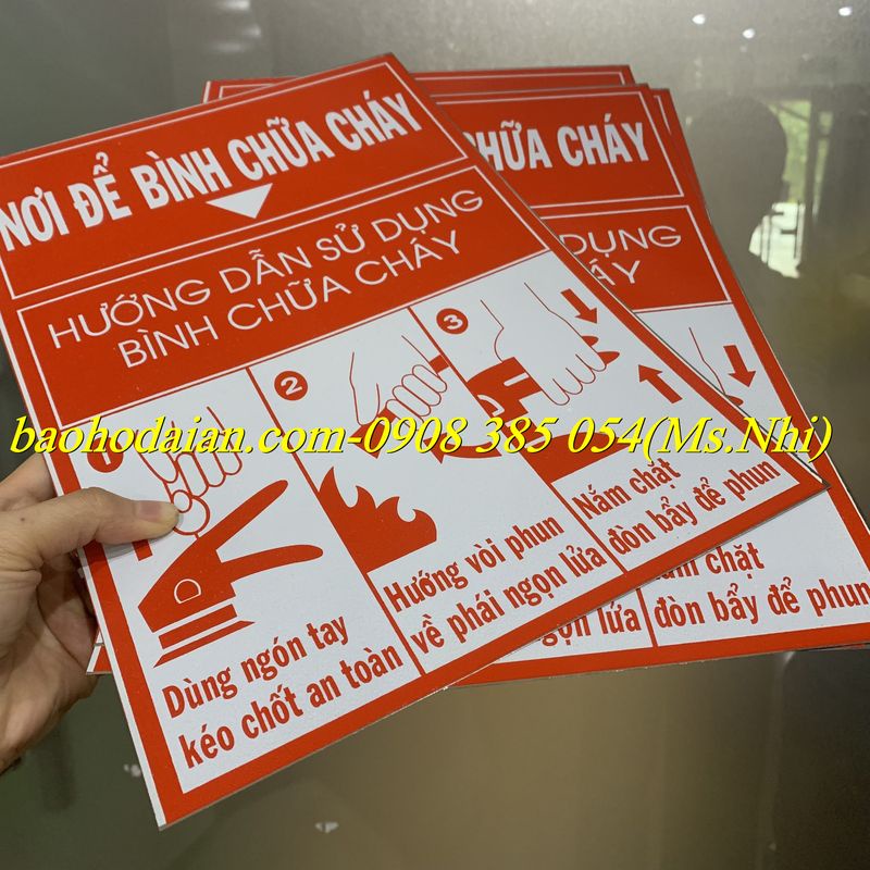 Bộ Nội Quy Tiêu Lệnh Phòng Cháy Chữa Cháy 4 Tấm