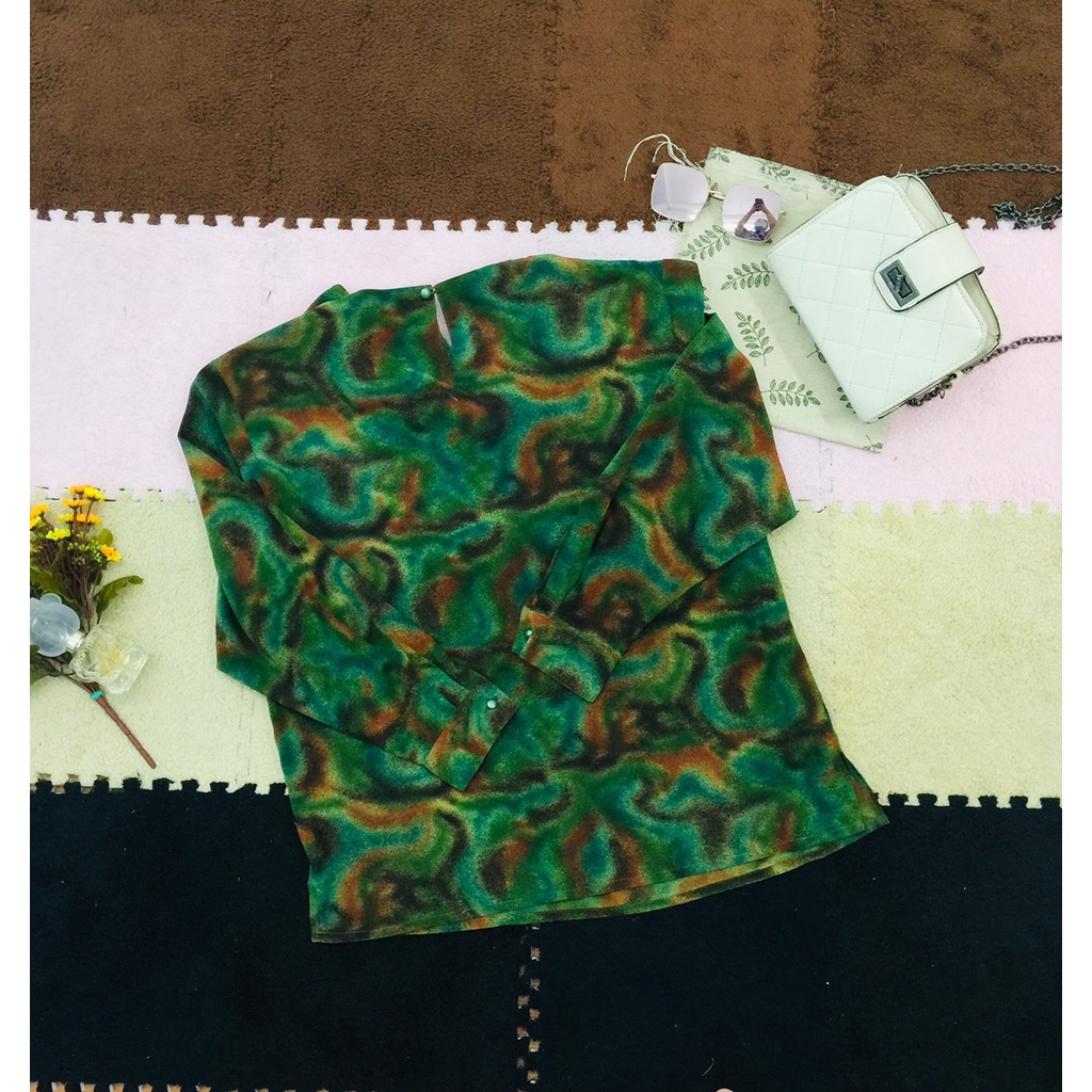 Áo voan Vintage B1101PB - Size XL