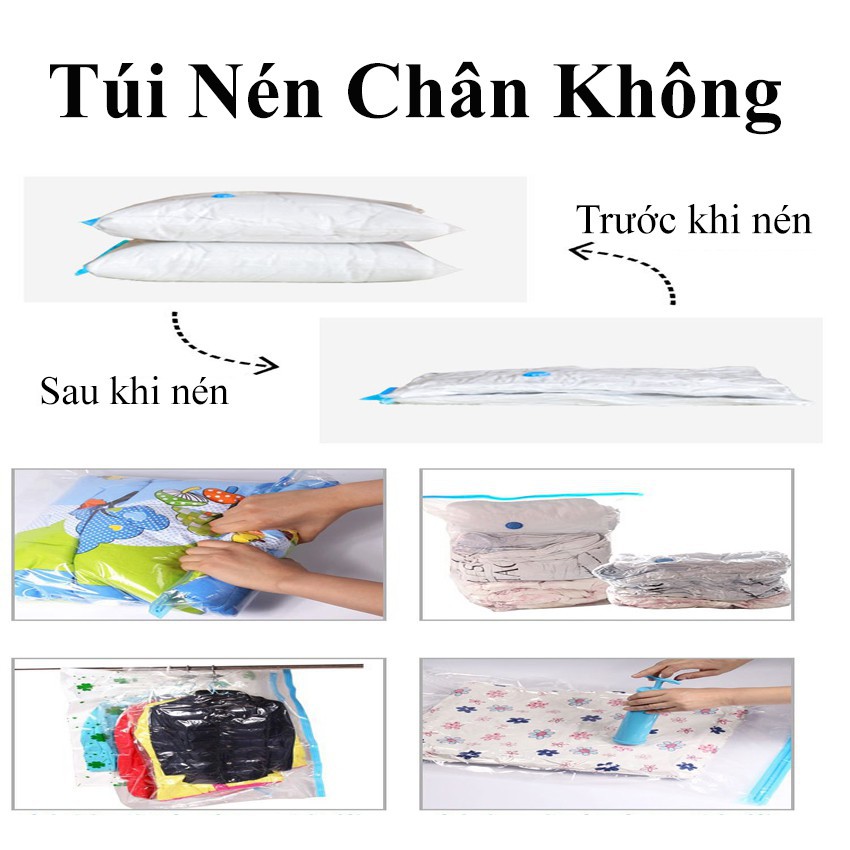 Túi Bọc Quần Áo Hút Chân Không, Tiết Kiệm Không Gian Bảo Quản Quần Áo, Chống Bụi LEON OFFICIAL