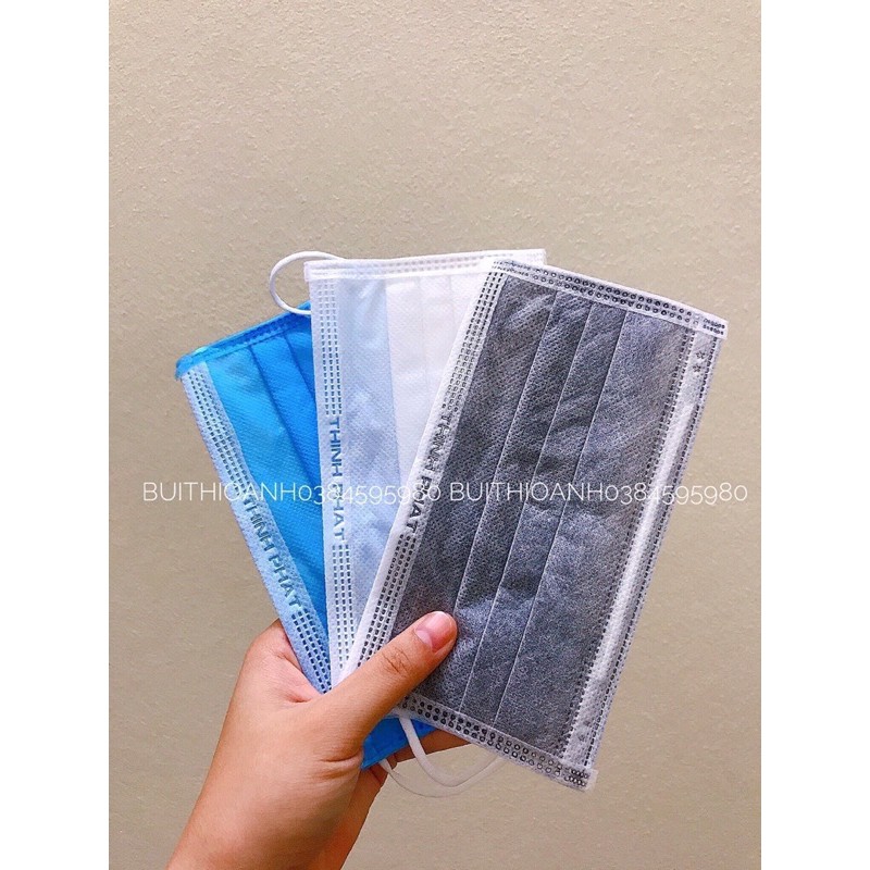 KHẨU TRANG 4 LỚP MÀU XANH HỘP 50 CÁI (SẴN) | BigBuy360 - bigbuy360.vn