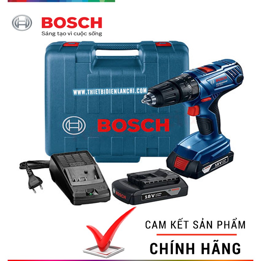 Máy khoan động lực dùng PIN 18V  BOSCH GSB 180-LI