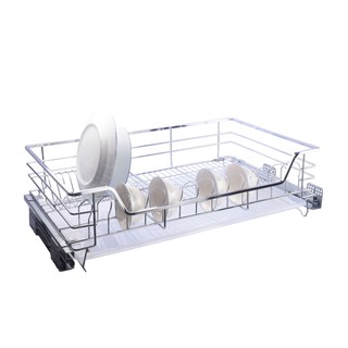 Gía đựng Bát Đĩa Đa Năng tủ dưới Inox 304 -Ray âm giảm chấn cao cấp