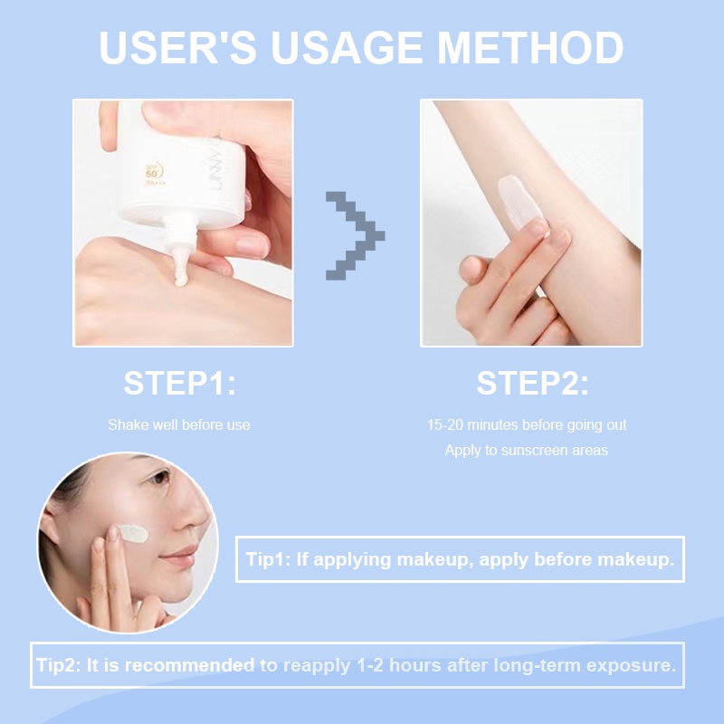 Kem Chống Nắng SPF 50+ PA++50ml Bảo Vệ Da Mặt