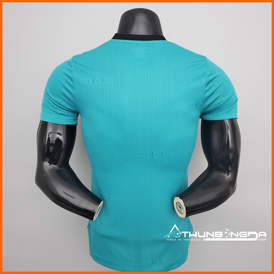 Áo Real Madrid xanh ngọc sân khách 2021/2022, 2021/22 mẫu 3 bản PLAYER Body Fit cao cấp