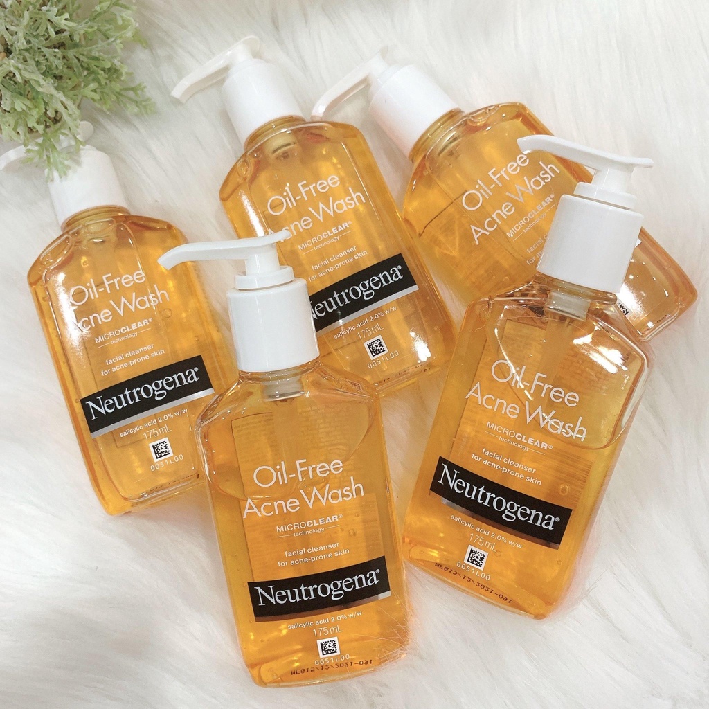 Sửa Rửa Mặt Dành Cho Da Dầu Ngừa Mụn Neutrogena oil-free acne wash facial cleanser for acne-prone skin