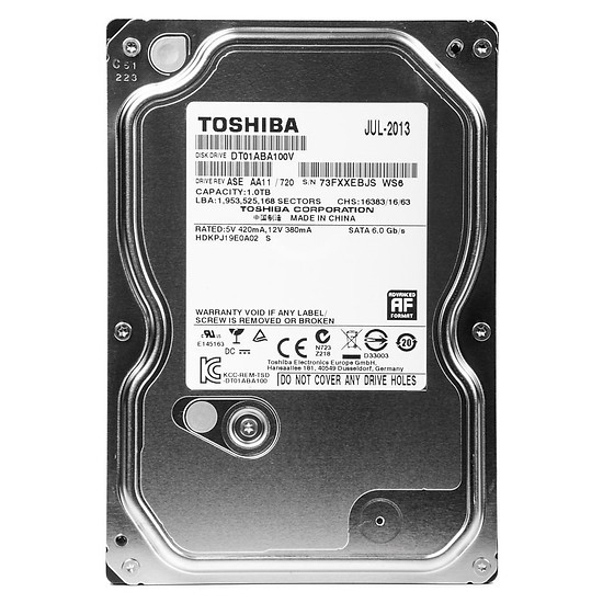 Ổ cứng HDD Toshiba 1TB 3.5" SATA3 5700rpm 32MB AV