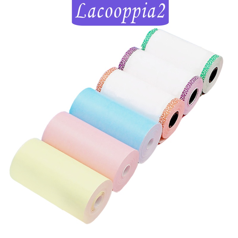 [LACOOPPIA2] 57x30mm Thermal Printer Paper Sticker Paper Long-Lasting for Paperang P1  Film Photo Pocket Mobile Printer Memos Bill Receipt