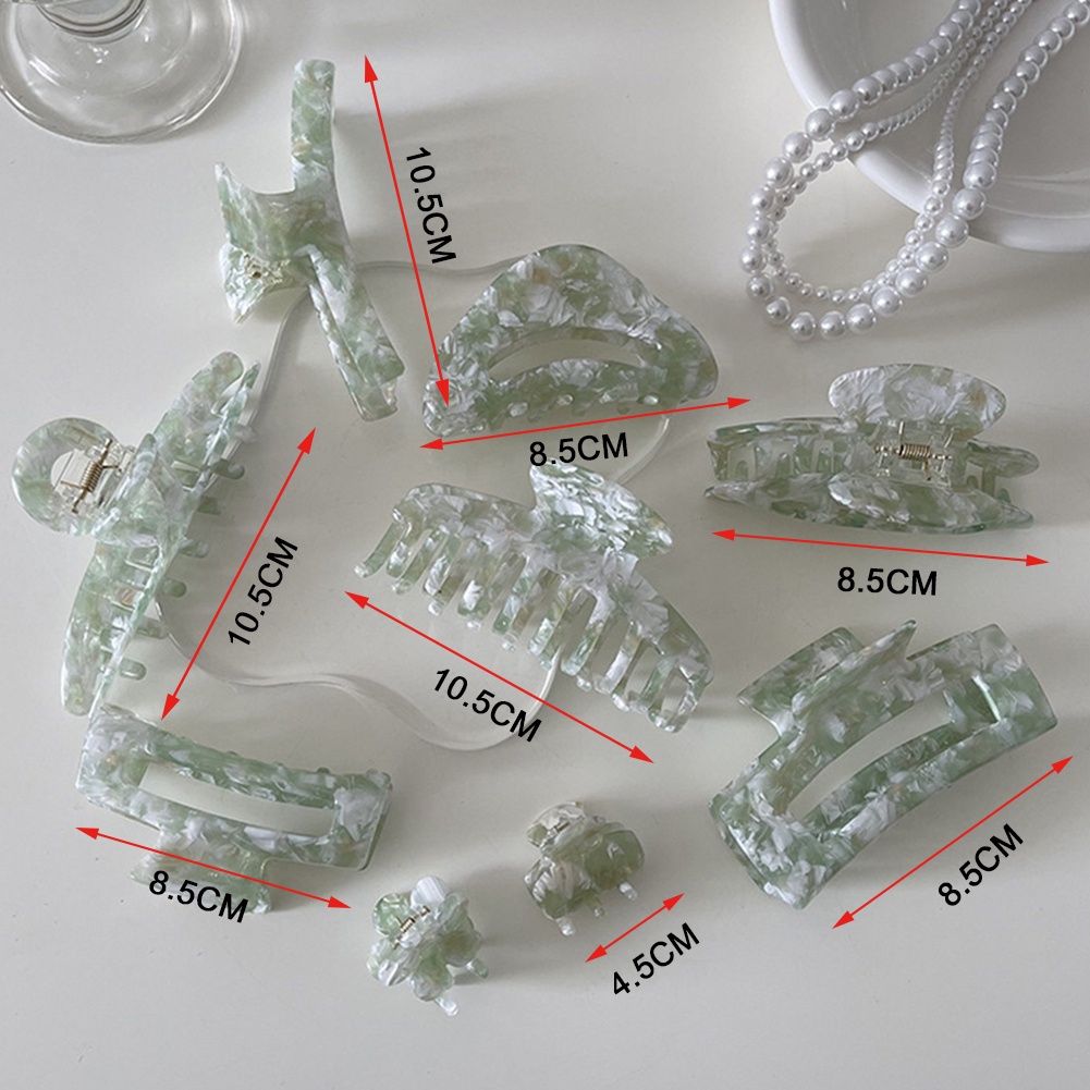 Kẹp Tóc Móng Vuốt Acrylic Hình Cua Thanh Lịch Cho Nữ