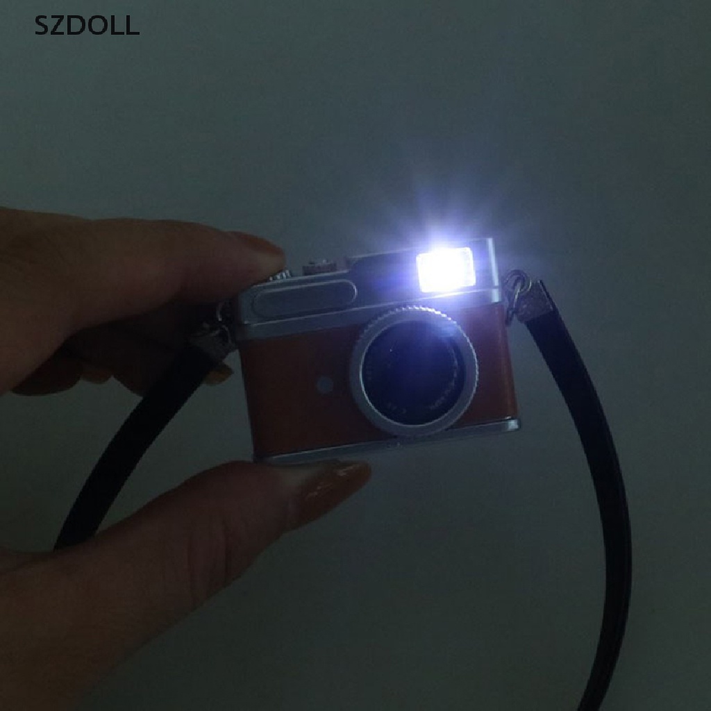 Mô Hình Máy Ảnh Cổ Điển Mini Có Đèn Và Âm Thanh Trang Trí Nhà Búp Bê