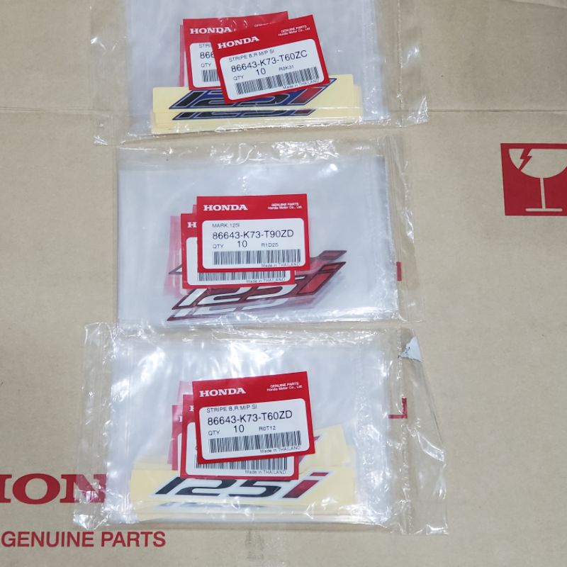 Cặp Tem Chữ 125i cho xe Wave 125i, Fu Led Zin Thái Lan