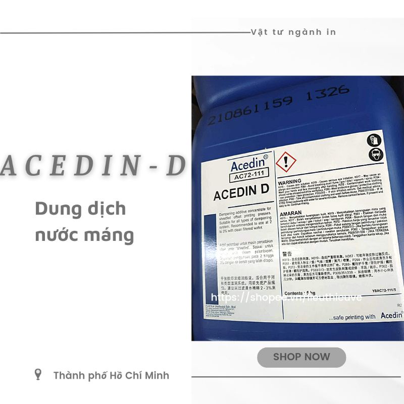 Dung dịch nước máng Acedin D