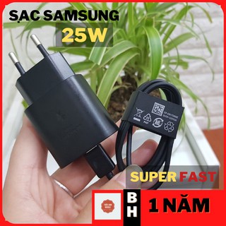 Sạc nhanh samsung 💕chính hãng💕 25w zin máy note 10, note 10 plus, samsung s110 5g, a90, a80, a70 - cáp type c - type c