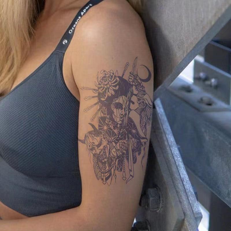 【SIYA Magic Tattoo】Hình Xăm Dán Tạm Thời 10-15 Ngày Chống Nước 18CM*11CM
