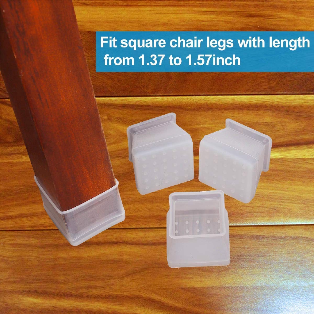 Set 32 Miếng Silicon Bọc Chân Bàn Ghế Chống Xước Mặt Sàn