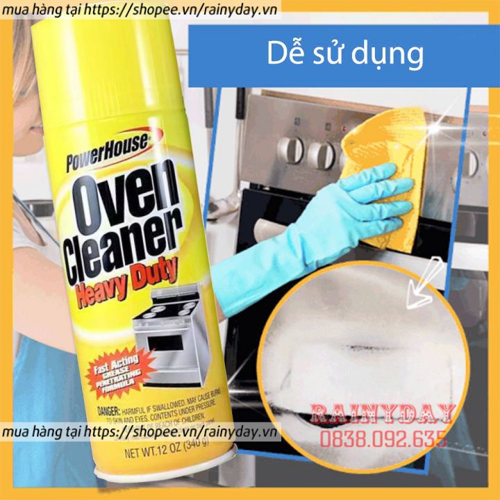 Bình xịt bọt tuyết tẩy rửa nhà bếp, chai vệ sinh dầu mỡ lò nướng vi sóng bếp gas nồi chiên không dầu