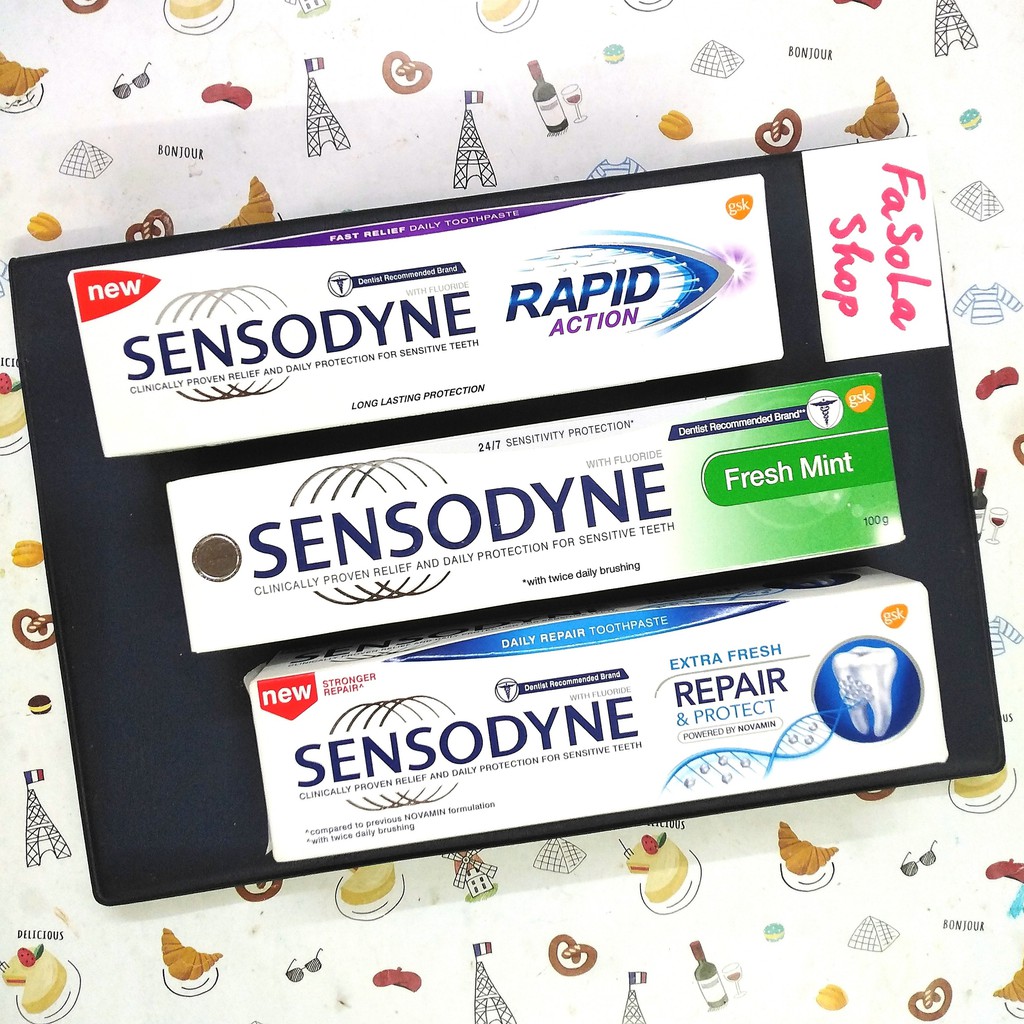 Kem đánh răng SENSODYNE REPAIR & PROTECT Thái Lan 100g giảm ê buốt ngừa sâu răng