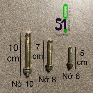 Nở sắt các cỡ 6, 8, 10 | tắc kê sắt