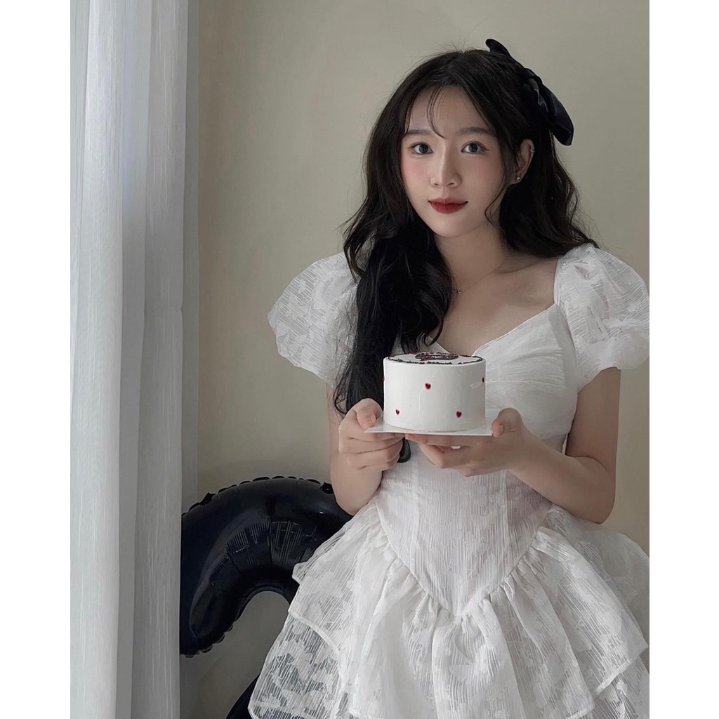 Váy Đầm Voan Hai Tầng Tiểu Thư