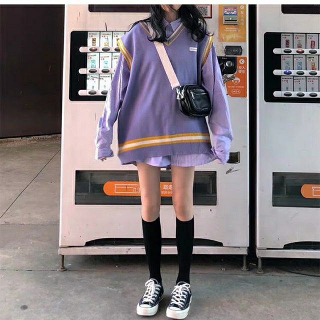Set gile sơ mi phong cách ulzzang