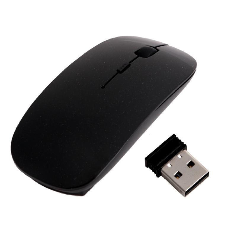 Chuột Quang Không Dây Siêu Mỏng 2.4ghz + Đầu Nhận Usb Cho Laptop