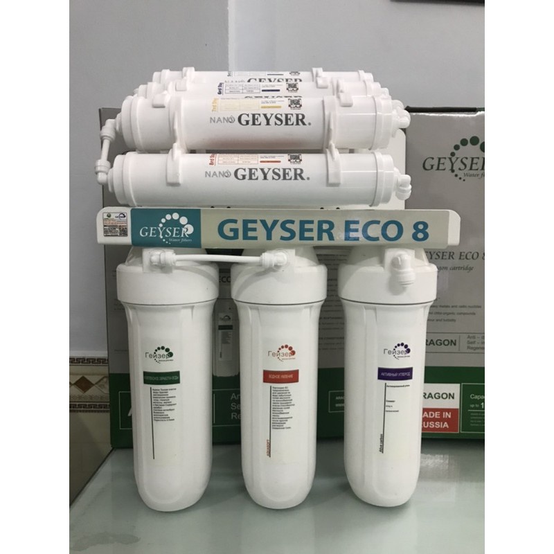 Máy Lọc Nước Geyser ECO 8 - Không Dùng Điện - Không Nước Thải  - Hàng Chính Hãng