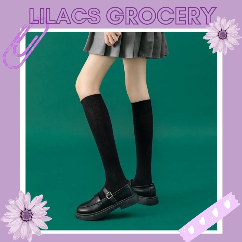 Tất Vớ Trơn Đùi Cao Cổ  Phong Cách Nữ sinh Nhật Bản JK Cosplay đáng yêu, xinh xắn, cá tính Lilacs_Grocery