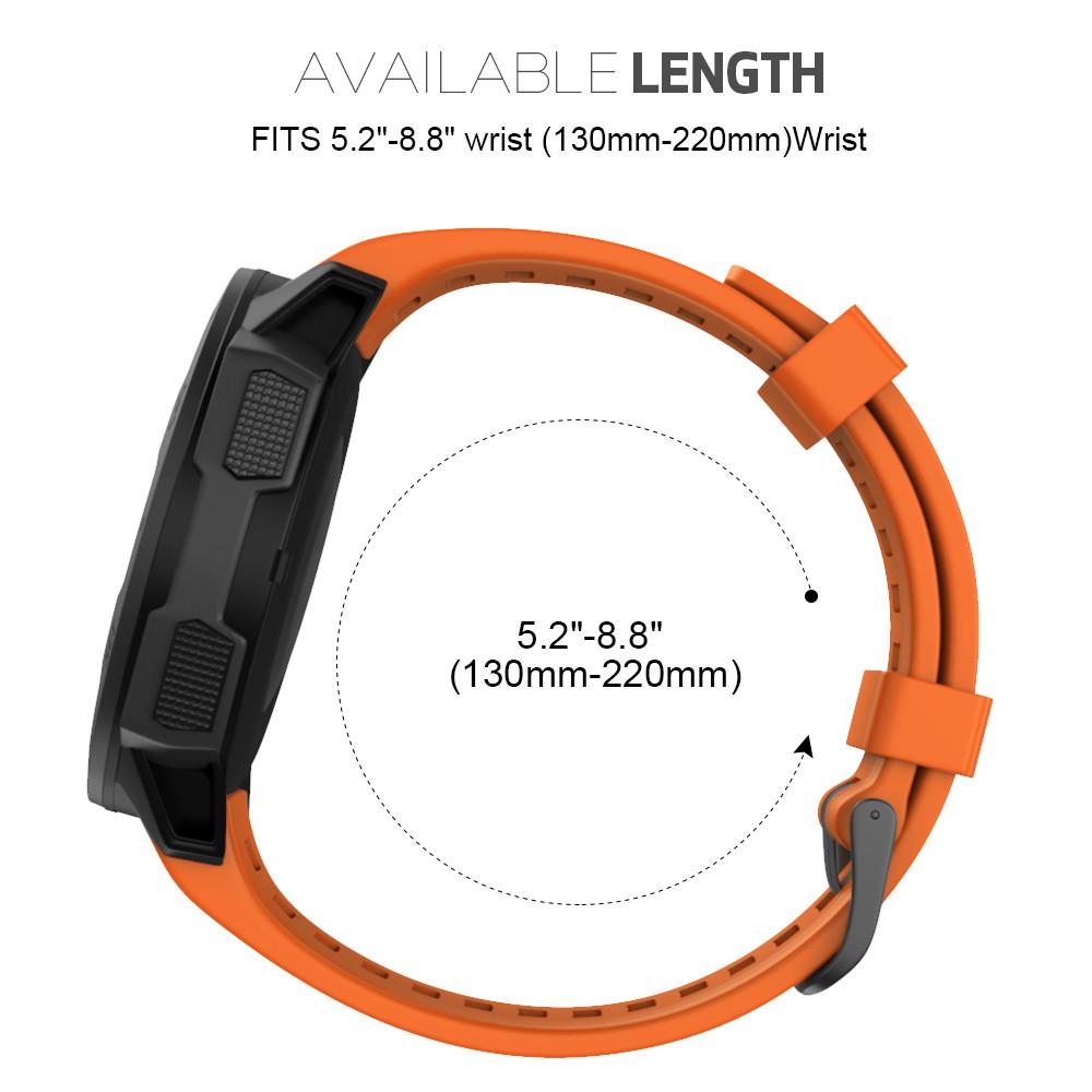 Dây đeo bằng silicone mềm thoáng khí thay thế cho đồng hồ thông minh Garmin Instinct