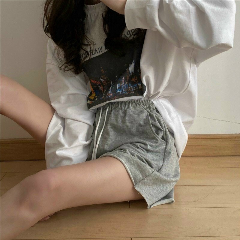 Quần Short Đùi Thun Trơn Nam Nữ Form Basic Unisex Chất Mát Mẻ, Trẻ Trung