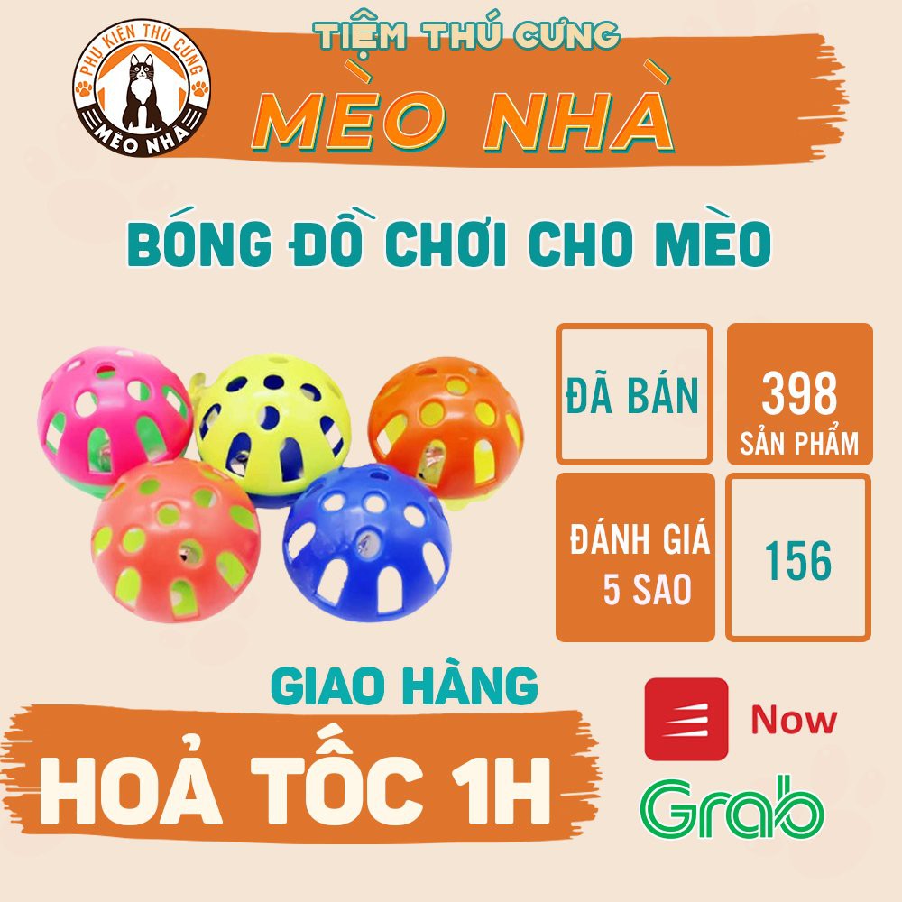 [Giao Nhanh] Quả bóng chơi cho thú cưng có lục lạc ở bên trong