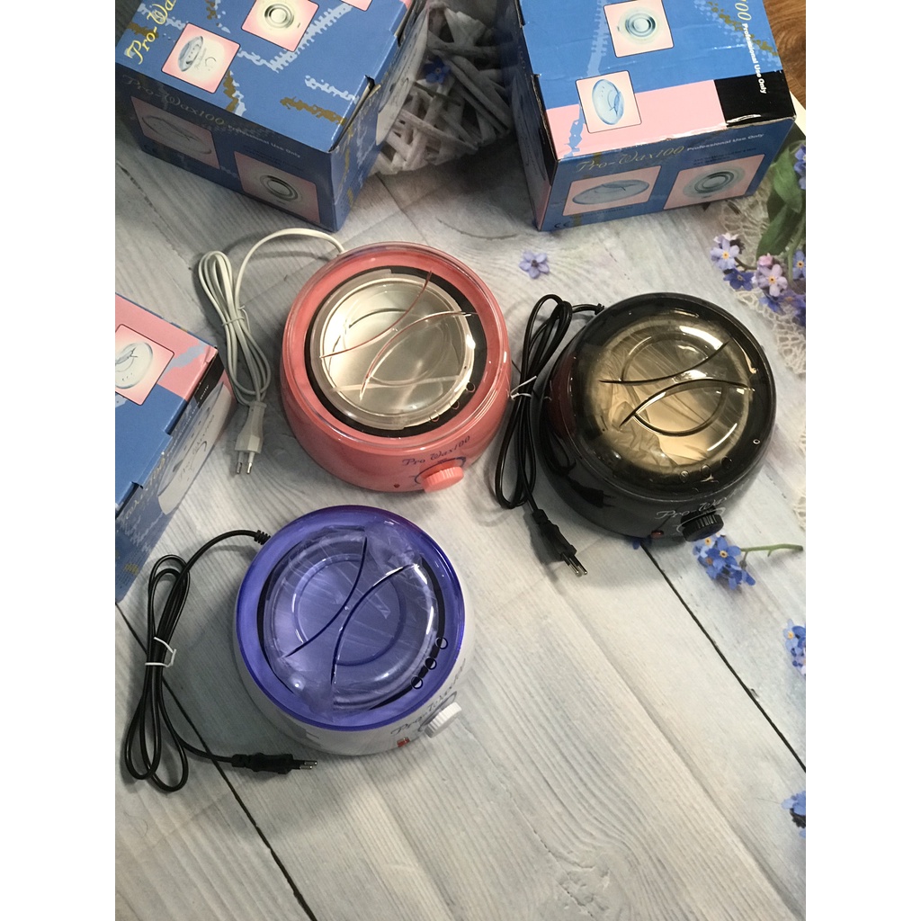 Nồi nấu sáp wax lông máy nấu sáp wax lông triệt lông tại nhà,SPA loại nồi PRO100, PRO200, Nồi chống dính tặng kèm que gỗ