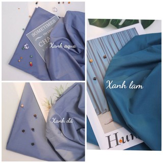 Bộ drap cotton lụa trơn 1 màu
