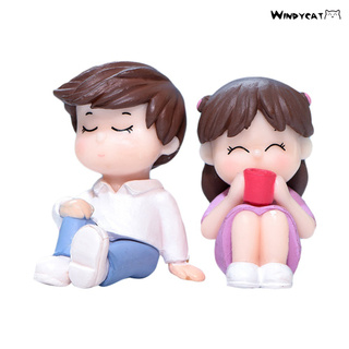 Set 2 Mô Hình Cặp Đôi Dễ Thương Dùng Trang Trí