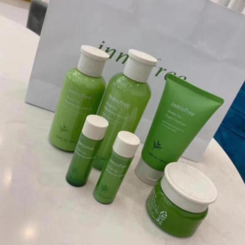 BỘ DƯỠNG TRÀ XANH 6 MÓN INNISFREE GREEN TEA BALANCING SPECIAL SKIN CARE EX 2020