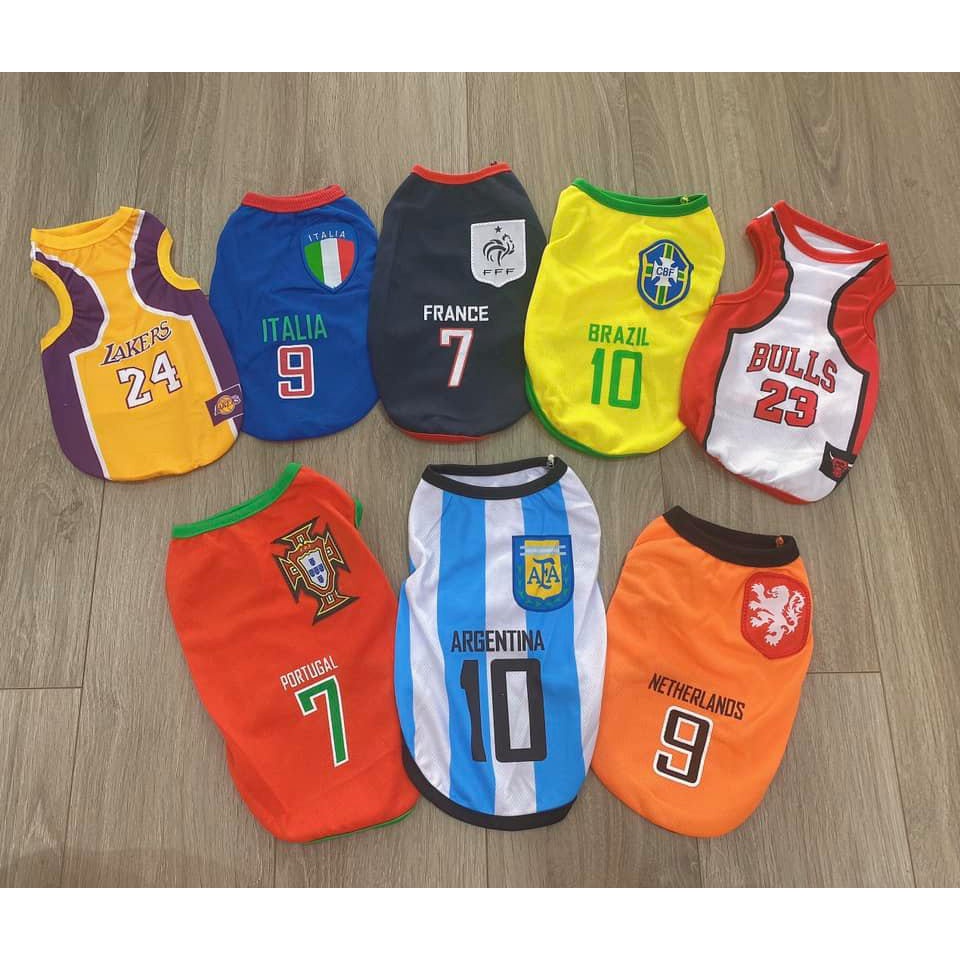 ÁO CHÓ MÈO - Áo bóng đá cho thú cưng