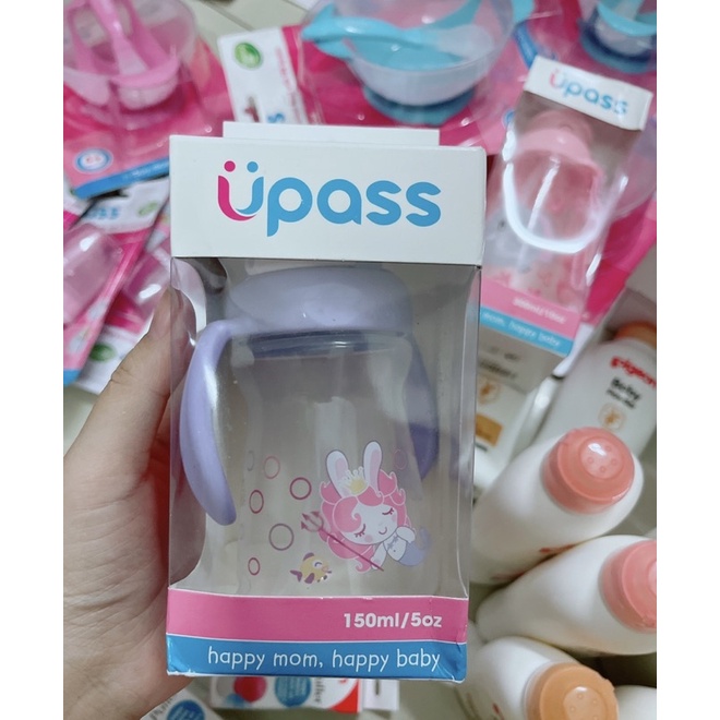 Bình uống nước có ống hút Upass 150ml