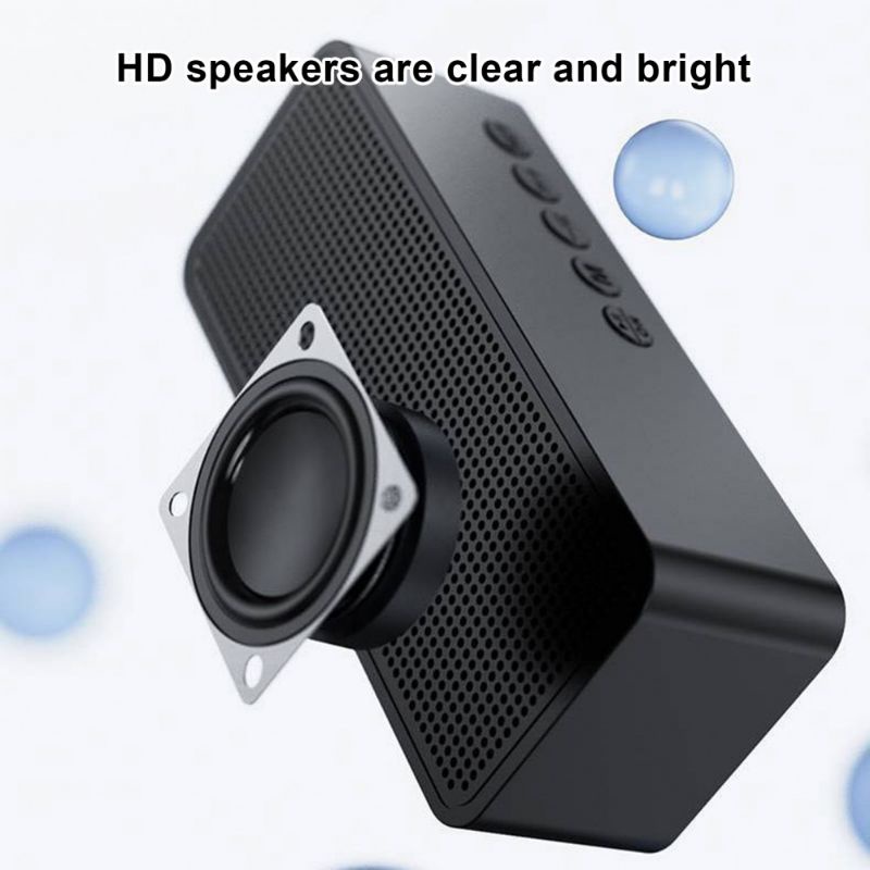 Lao Gương Bluetooth - Tích Hợp Đồng Hồ Báo Thức - Đài FM