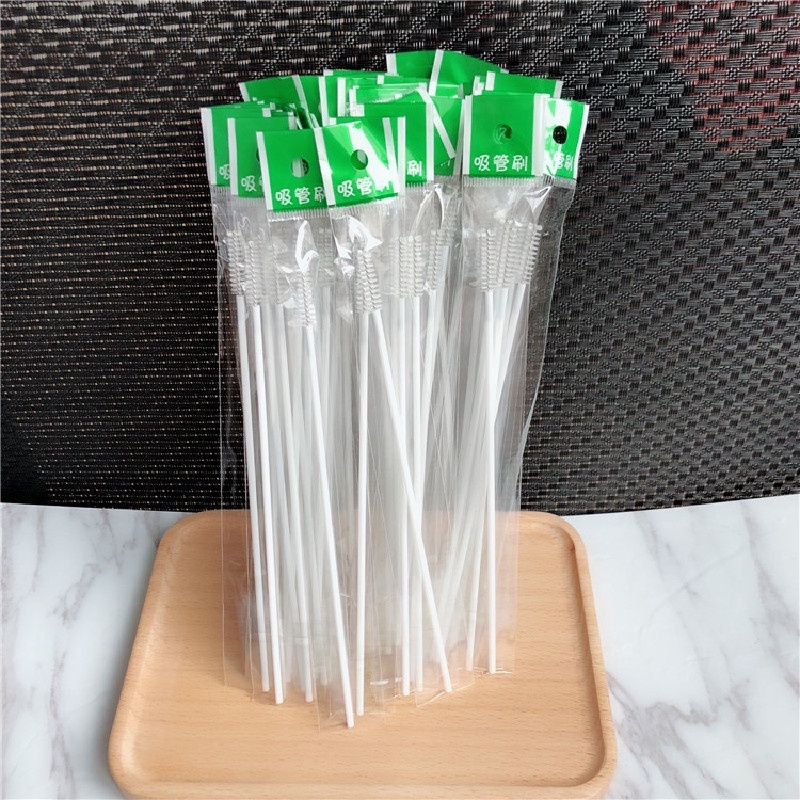 Ống Hút Nhựa Vệ Sinh Bình Sữa Em Bé Đa Năng Kèm Túi Đựng