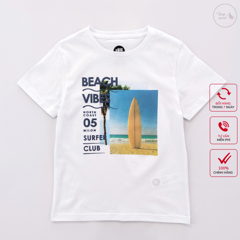 [MÃ MISSME10K GIẢM 10K ĐƠN 50K] Áo Hè Bé Trai Bigfox, Áo Phông Trẻ Em Hè Beach Vibes 3-11, Chất Cotton Xuất